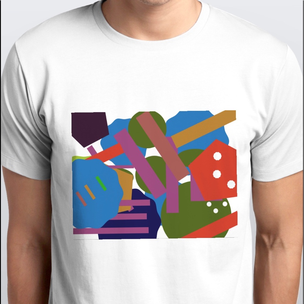 Controlled Chaos tee in white